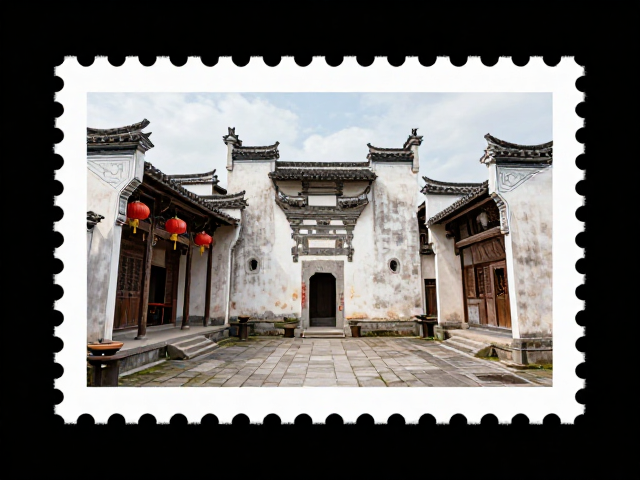 古代建筑民居宅院,纪念邮票里的东方美学与历史记忆