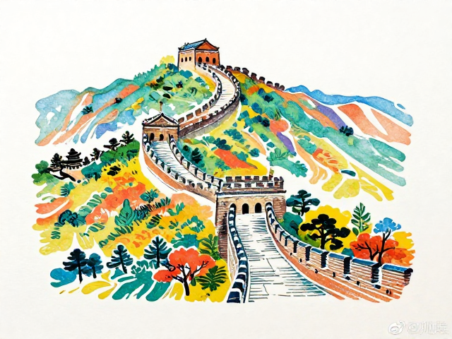 长城下的多彩套印,揭秘古代建筑与非遗印刷的绝美邂逅