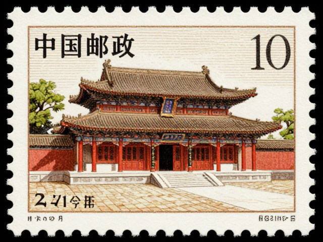 中国邮政古代建筑邮票，细察印刷细节与历史韵味