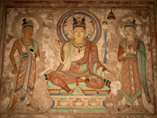 穿越千年，探秘古代建筑历史遗迹，复古色调下的时光印记