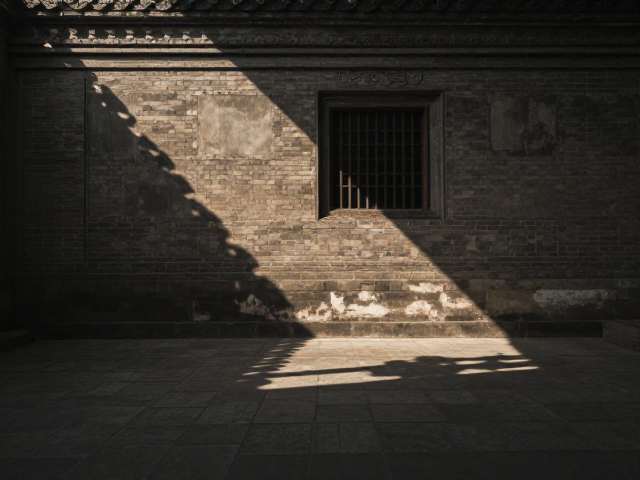 古建光影，复古色调下的历史建筑背景环境探秘