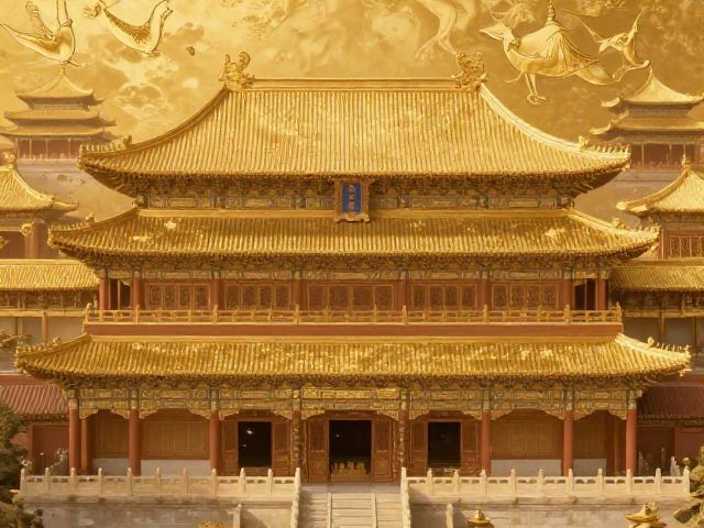 古代建筑烫金工艺揭秘,金碧辉煌下的背景环境美学