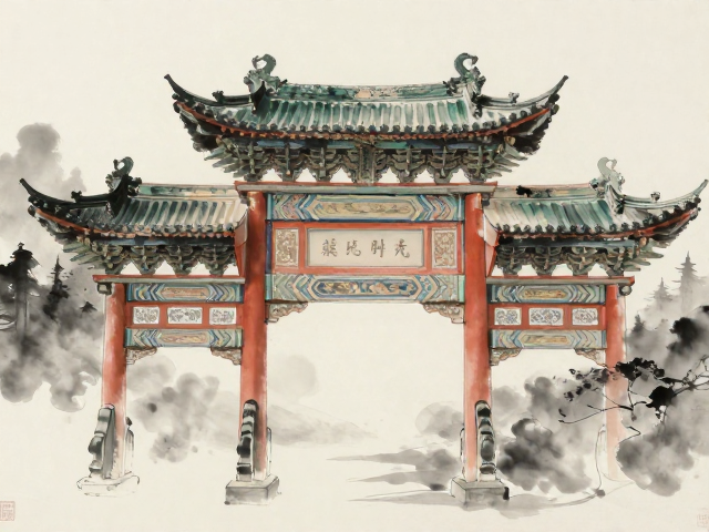 水墨古韵，穿越历史烟云，探寻古代建筑中的时光印记