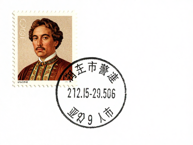 历史人物邮票鉴赏,邮戳与有色邮票纸的稀缺价值