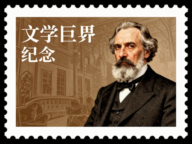文学巨匠纪念邮票,历史人物与构图美学,揭秘经典设计背后的故事