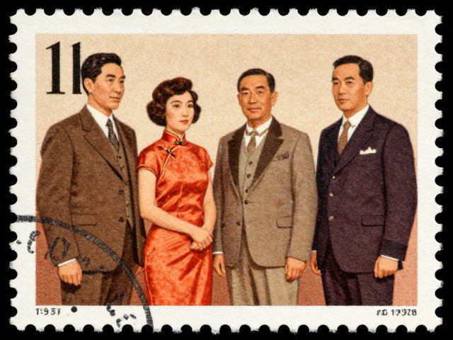 1950-1978历史人物邮票，见证文化交流的珍贵载体
