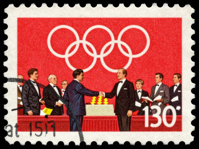 1951年首枚奥运邮票,见证国家形象展示的历史印记