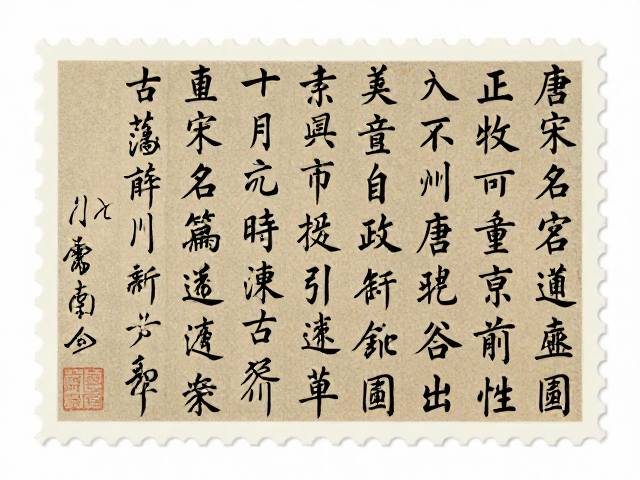 书法邮票再现唐宋名篇，CN文学场景重现，收藏新宠引流量
