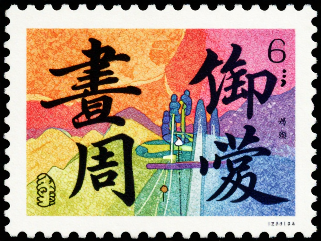 书法邮票胶印高饱和度再现，细节与色彩的艺术还原