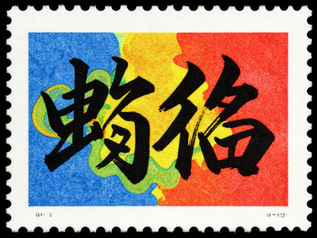 书法邮票胶印高饱和度再现,细节与色彩的艺术还原