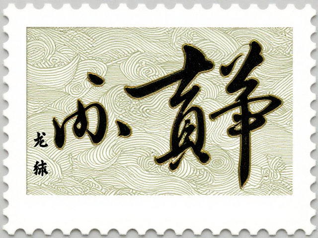 书法邮票本票,独特金属光泽设计,收藏与实用价值解析