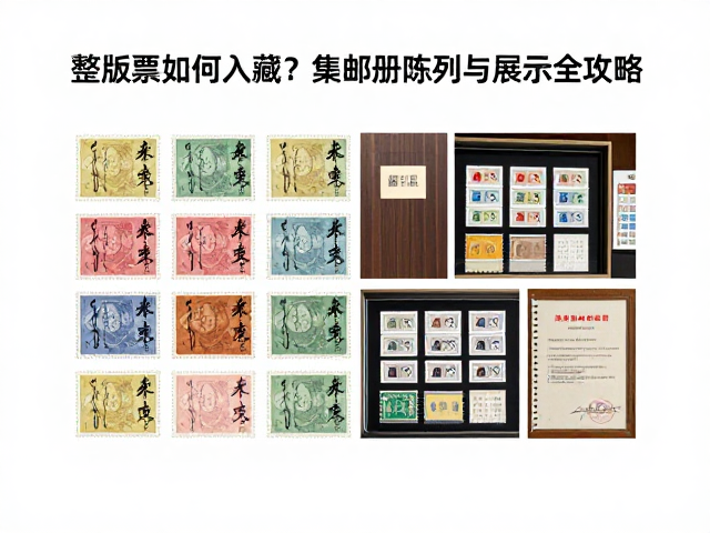 书法邮票整版票如何入藏?集邮册陈列与展示全攻略