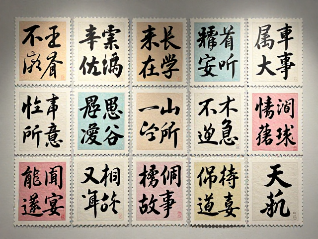 书法邮票主题展亮点,局部UV工艺打造极致视觉盛宴