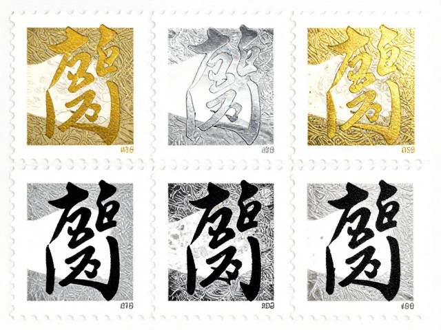 书法邮票收藏指南，烫金烫银与单色套印工艺赏析