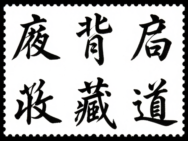 书法邮票背胶完整度解析,抽象表现背后的收藏门道