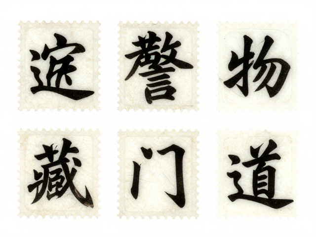 书法邮票背胶完整度解析,抽象表现背后的收藏门道