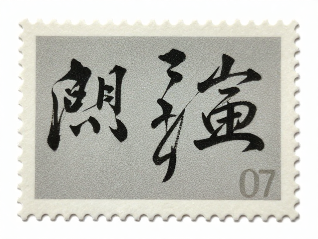 书法邮票底纹暗纹与荧光油墨工艺解析