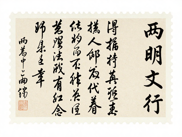 书法邮票发行，重大文学奖庆纪念，主图突出设计赏析