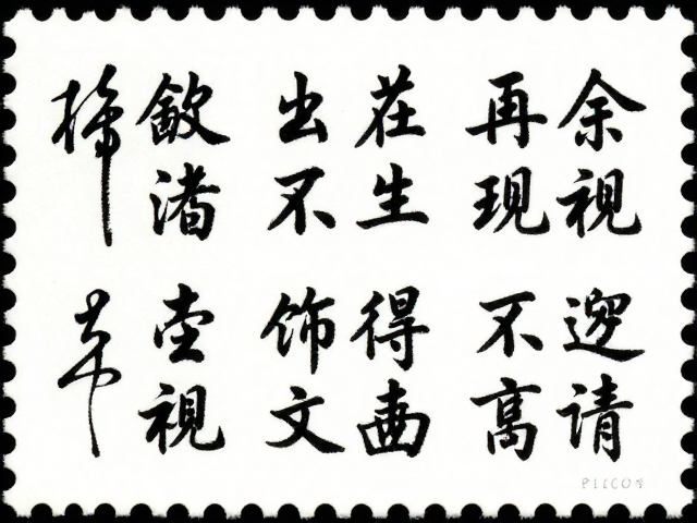 书法邮票错版变体揭秘，文学场景重现的稀缺价值