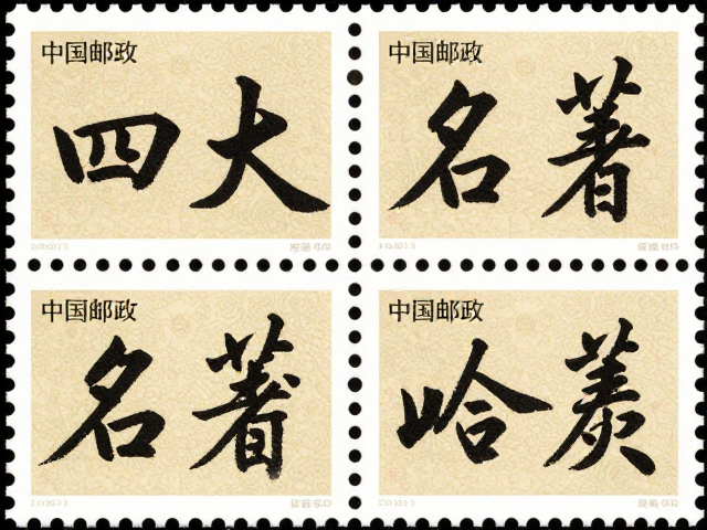 四大名著书法邮票，中国国家邮政珍藏版赏析