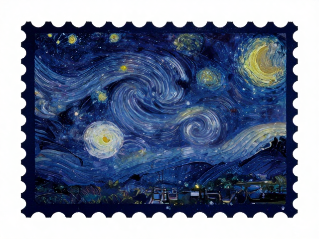 星空书法邮票,现代设计感与传统艺术的跨界融合指南