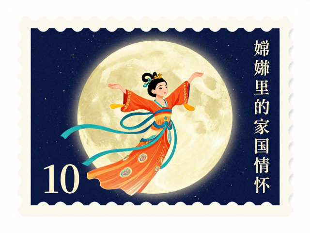 春节邮票嫦娥奔月，一枚邮票里的家国情怀