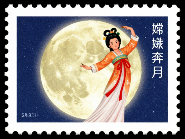 春节邮票嫦娥奔月，一枚邮票里的家国情怀