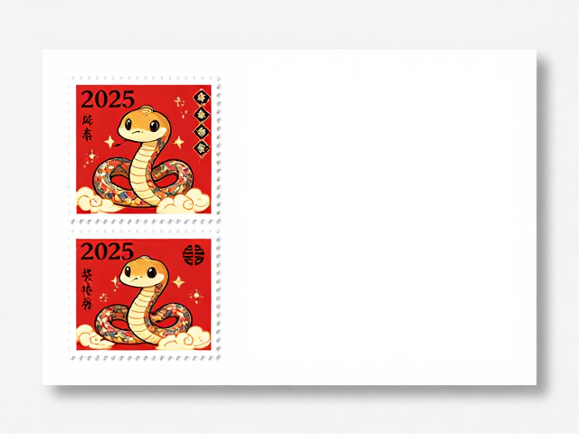 2025蛇年春节邮票与贺卡推荐，精选生肖祝福，传递新年温情