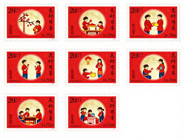 春节邮票收藏，花好月圆喜庆中国红，2024热门款式解析