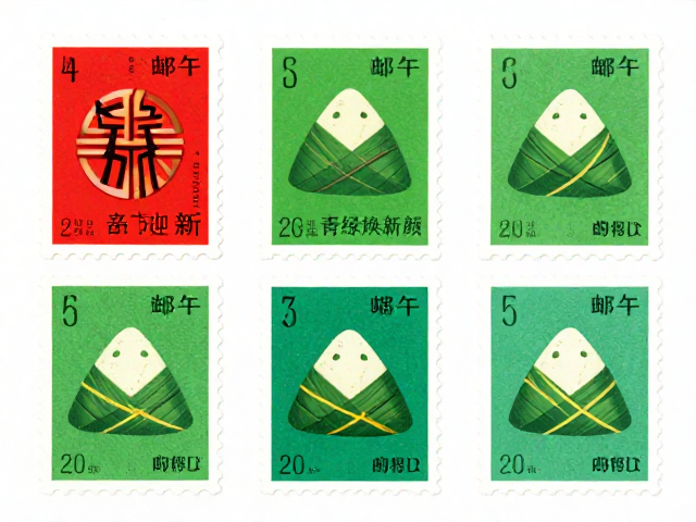 春节邮票辞旧迎新,端午青绿焕新颜,集邮里的四季流转