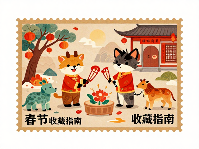 春节邮票收藏指南,吉祥动物背后的场景叙事与文化寓意