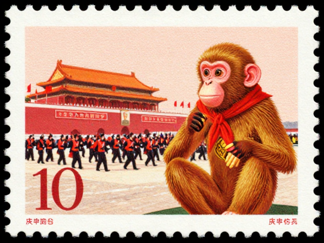 1980年庚申猴票与国庆阅兵,春节邮票背后的历史彩蛋与升值逻辑