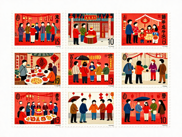 春节邮票发行,收藏背后的驱邪避灾寓意与新年场景叙事