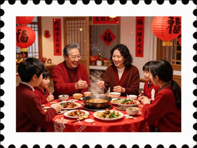 春节邮票发行,收藏背后的驱邪避灾寓意与新年场景叙事