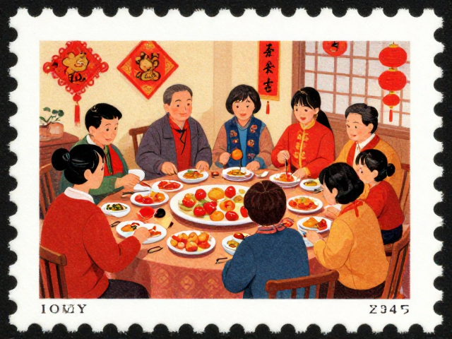 春节生肖邮票发行小组，团圆和谐主题邮票鉴赏与发行指南