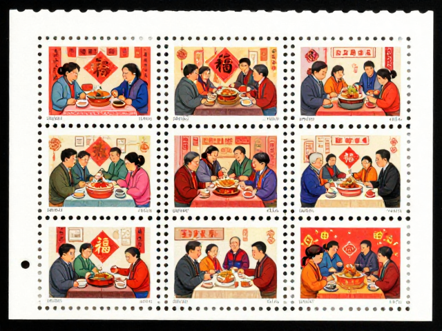 春节生肖邮票发行小组，团圆和谐主题邮票鉴赏与发行指南