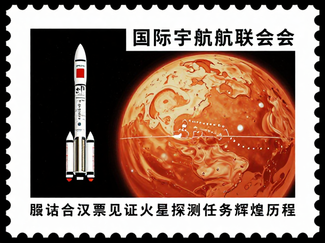 国际宇航联合会热议，航天邮票见证火星探测任务辉煌历程