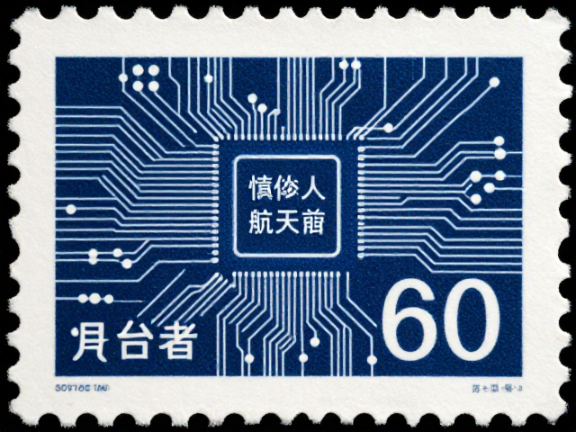 一眼看懂航天邮票微缩文字,芯片电路纹理的艺术呈现