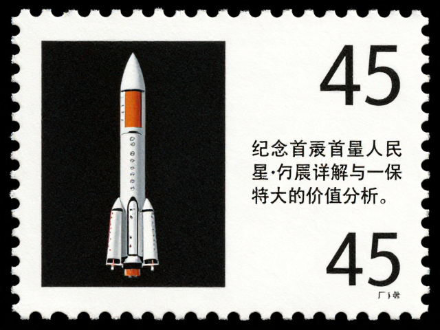 航天邮票纪念首颗人造卫星,齿孔度数45度详解与价值分析