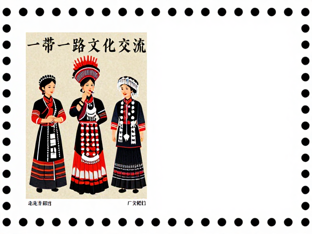 一带一路文化交流,彝族火把主题少数民族服饰邮票赏析
