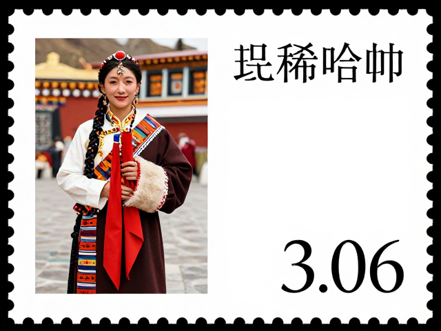 少数民族服饰邮票中的藏族哈达，珍稀面值与文化寓意解析