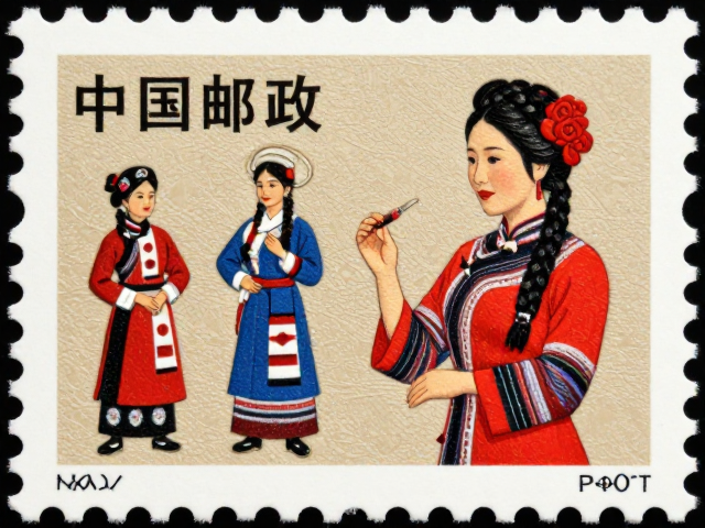 中国邮政发行少数民族服饰邮票，浮雕压印工艺惊艳亮相