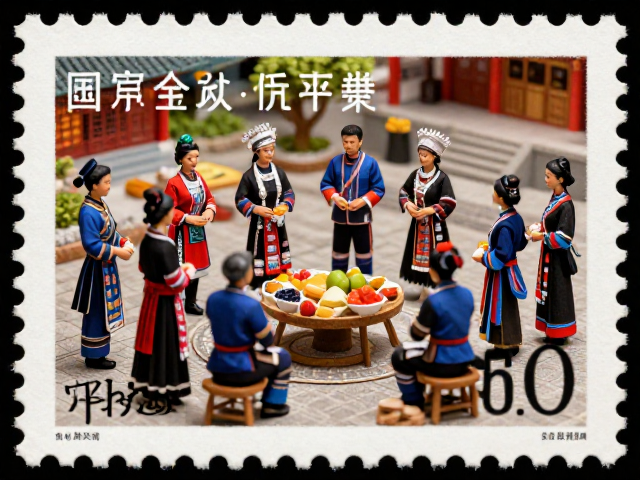 少数民族服饰邮票,微缩文字里的民俗活动场景,揭秘小众收藏价值