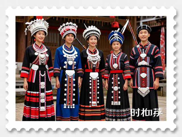 少数民族服饰邮票,非遗复兴下的浓郁民俗风情