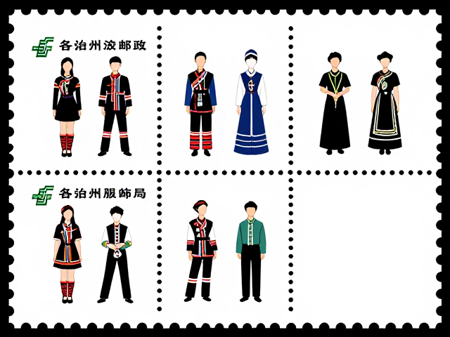 少数民族服饰邮票，各自治州邮政局发行的传统建筑图腾臻品