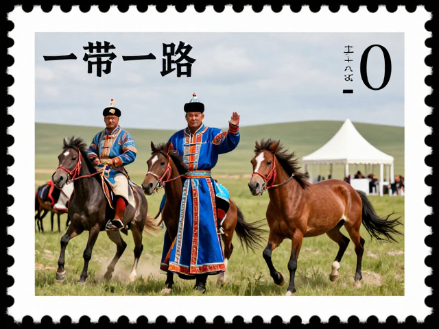 一带一路文化交流,少数民族服饰邮票定格蒙古族骏马英姿