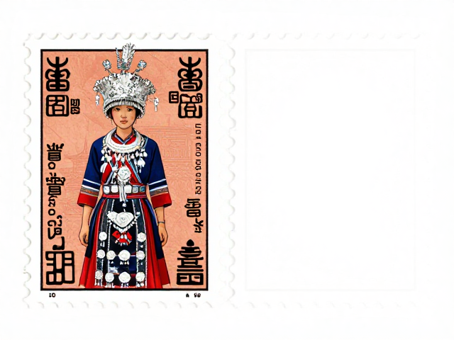 少数民族服饰邮票，传统建筑图腾背胶状态解析