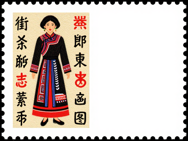 邮票里的民族风情，服饰志号与传统建筑图腾设计赏析