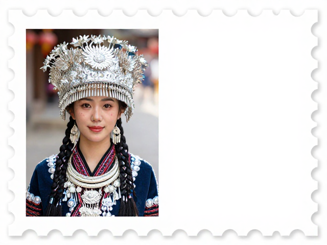少数民族服饰邮票，非遗复兴中的人物肖像与头饰之美