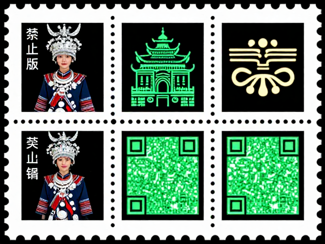 少数民族服饰邮票，传统建筑图腾与荧光码识别技术揭秘